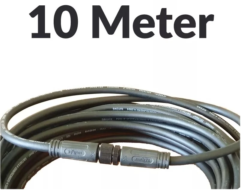 Suslight Stroomkabel 10 meter - Afbeelding 1